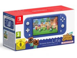 Nintendo Switch Lite kék + Animal Crossing: New Horizons játékkonzol csomag (NSH135)